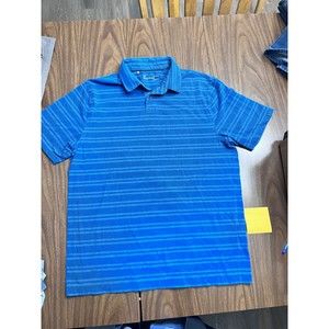 Under Armour HeatGear Polo Shirt Mens Large Loose Short Sleeve Performance Golf